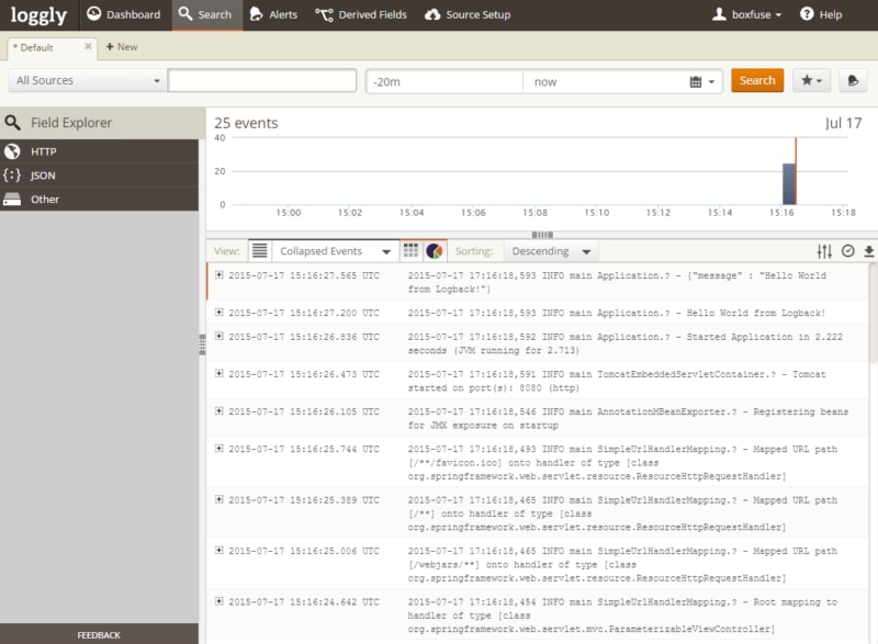 Logging for CloudNative Apps Loggly