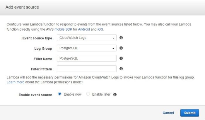 Sending AWS CloudWatch Logs to Loggly with AWS Lambda