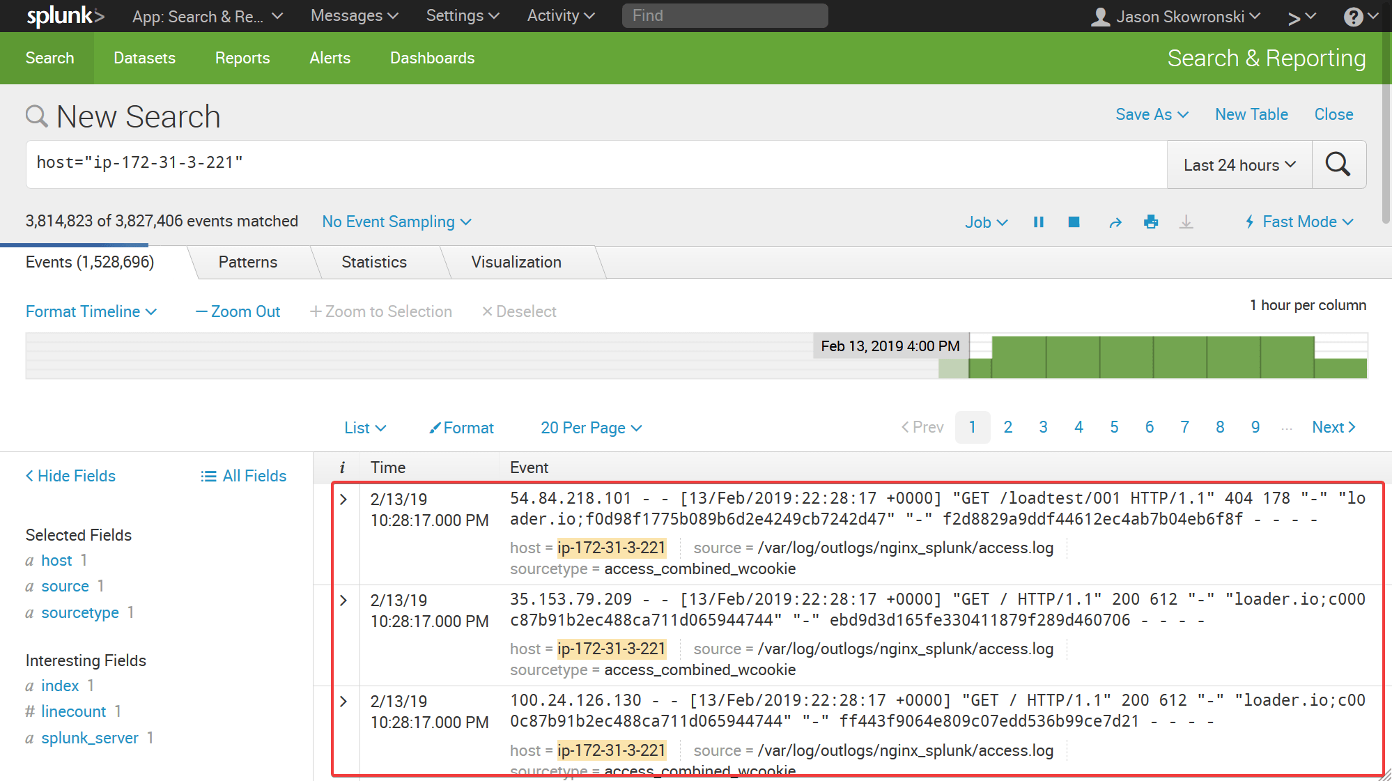 Splunk Chart Command