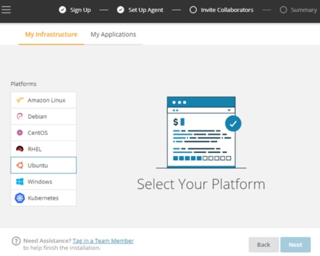 Infrastructure monitoring for APM