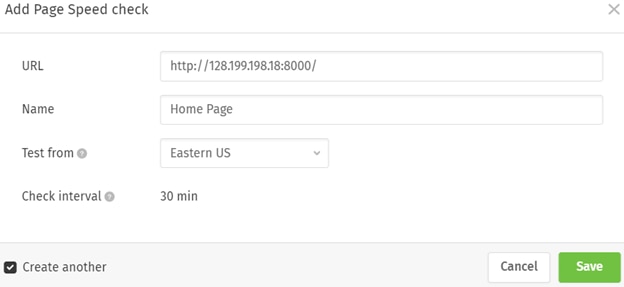 Page Speed check as part of Django APM